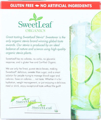 Sweetleaf Stevia Sweetener Organic 35 Count