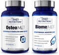 1MD Nutrition OsteoMD BiomeMD for Women Bundle Comprehensive Bone Support Urinary Health
