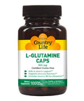 Country Life L-Glutamine Caps 500 Mg With Vitamin B6 100 Vegan Capsules 100 Vegan Capsules Certified Gluten Free Certified Vegan