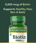 Nature'S Bounty Nature S Bounty Biotin 5000 Mcg 150 Rapid Release Softgels