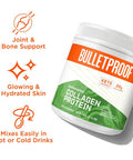 Bulletproof Unflavored Collagen Protein Powder, 18G Protein, 14.3 Oz, Grass Fed Collagen Peptides And Amino Acids For Healthy Skin, Bones And Joints
