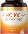 Carlyle Zinc 100Mg With Vitamin C | 180 Softgels | Non-Gmo, Gluten Free Supplement