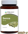 Herbal Hills Senna Capsules (Alexandrina Senna) | 120 Capsules (500 Mg) | Natural Laxative Stool Softner Constipation Relief