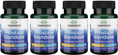 Swanson Raw Prostate Glandular 150 Milligrams 60 Capsules (4 Pack)