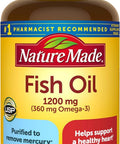 Nature Made Fish Oil 1200Mg 100 Softgels Fish Oil Omega 3 Supplement For Heart Health