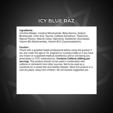 Applied Nutrition ABE All Black Everything Pre Workout Energy Increase Physical Performance with Citrulline Creatine Beta Alanine Caffeine Vitamin B Complex 315g 30 Servings (Candy Ice Blast)