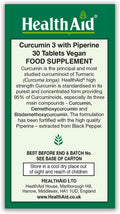 HealthAid Curcumin 3 Vegan Tablets - Pack of 30