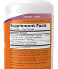 NOW Foods Supplements Natural Resveratrol 200 mg with Red Wine Extract 60 Veg Capsules