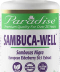 Paradise Herbs Sambuca-Well | Sambucas Nigra | European Elderberry 50:1 Extract | Vegan | NON-GMO | Gluten | 60 Vegetarian Capsules