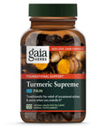 Gaia Herbs, Turmeric Supreme Pain, Herbal Pain Supplement With Curcumins, Vegan Liquid Capsules, 120 Count