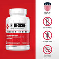 Re+Gen Nutrition H Rescue Immune Support Supplement For Adults, Capsules With Zinc, Vitamin C, L Lysine Amino Acid & Oregano Oil For Immunity Health In Men & Women, 120 Capsules