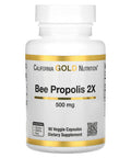 Bee Propolis 2X Potency, Concentrated Extract 500 Mg, Equivalent To 1000 Mg Of Natural Propolis, Support Immune Health & Vitality*, 90 Veggie Capsules, See 3Rd Party Test Results