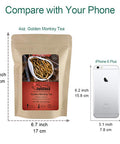 Fullchea - Imperial Golden Monkey Tea - Yunnan Black Tea Loose Leaf - Chinese Yunnan Pure Gold Tea - Naturally with Roasted Nuts Flavor - Health Tea - 4oz / 113g