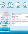 P Puregen Labs Zinc 220Mg [High Potency] Supplement Zinc Sulfate For Immune Support System 100 Tablets