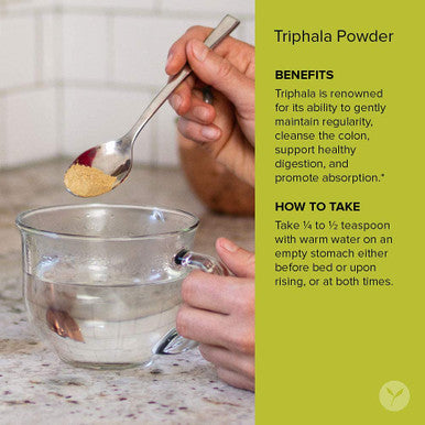Banyan Botanicals Triphala Powder Organic Formula Of Amla, Haritaki & Bibhitaki For Daily Detoxifying, Cleansing & Rejuvenation* Maintains Regularity* Spice Jar Non-Gmo Sustainably Sourced