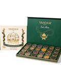 Vahdam Loose Leaf Tea Set 24 Premium Long Leaf Teas in Tin Caddy Presentaion Box | 100% Natural Ingredients | Perfect Festival s for Friends and Family I Luxury Tea s