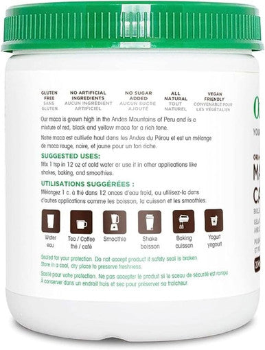 Organika Organic Maca And Cacao Powder- Gelatinized For Easy Absorption, Adaptogenic- 200G