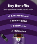 Mood Enhancer Organic Ashwagandha Capsules -Vegan Ultimate Relaxation Pure Ashwagandha Powder for Thyroid Energy Focus and Adrenal Support -Premium Ayurvedic Adaptogen Ashwagandha for Men and Women