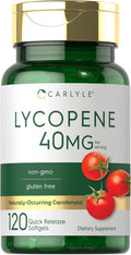 Carlyle Lycopene 40mg | 120 Softgels | Naturally-Occurring Carotenoid | Non-GMO & Gluten Supplement
