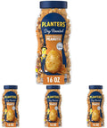 PLANTERS Honey Roasted Peanuts, Dry Roasted Peanuts, Party Snack, Plant-Based Protein, After School Snack, Sweet and Salty, Salted Nuts, Sea Salt & Honey, Snacks for Adults, Kosher, 16oz Jar