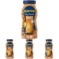 PLANTERS Honey Roasted Peanuts, Dry Roasted Peanuts, Party Snack, Plant-Based Protein, After School Snack, Sweet and Salty, Salted Nuts, Sea Salt & Honey, Snacks for Adults, Kosher, 16oz Jar