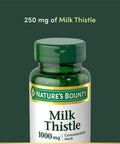 Nature's Bounty Milk Thistle Pills and Herbal Health Supplement, Supports Liver Health, 1000mg, 50 Softgels