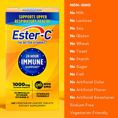 Ester-C Vitamin C 1000 mg Coated 120 Tablets