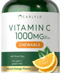 Carlyle Vitamin C Chewables | 1000Mg | 180 Chewable Tablets | Vegetarian, Non-Gmo, Gluten Free Supplement