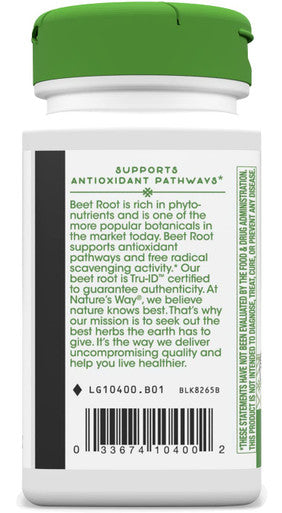 Nature's Way Beet Root, 1,000 mg per serving, 100 Vegetarian Capsules