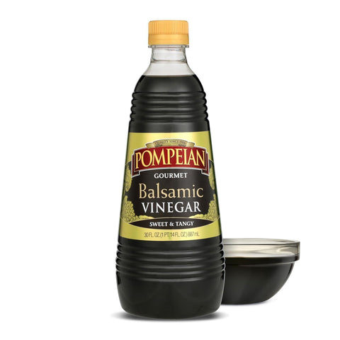 Pompeian Gourmet Balsamic Vinegar - 16 fl oz | Vinegar for Cooking - Sweet and Tangy Flavor for Salad Dressings, Marinades, and Sauces