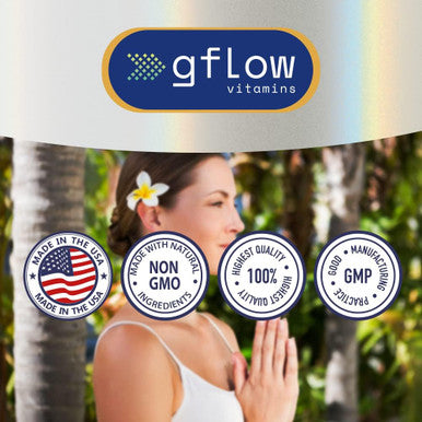 Gflow Vitamins - Potassium Iodide 65 mg Per Serving - Dietary Supplement, Thyroid Support - 2 Months Supply - Non -GMO