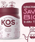 Kos Organic Beet Root Powder - Usda Certified, Non-Gmo, Gluten & Soy - 90 Servings