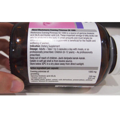 Blackmores Evening Primrose Oil 1000Mg 60 Tablets