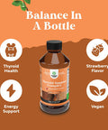 High Absorption Thyroid Support Supplement - Vegan Liquid Iodine Supplements For Thyroid Support For Women And Men With Myo-Inositol Selenium And Stinging Nettle For Enhanced Energy And Focus 2 Pack