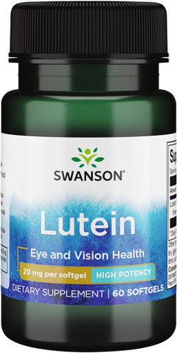 Swanson Lutein 20 Milligrams 60 Sgels