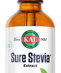 KAL Sure Stevia Liquid Extract 2 oz BestTasting Zero Calorie Low Glycemic For Baking & Adding to Beverages 385 Servings