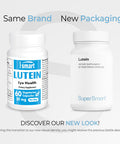 Supersmart Lutein 20 mg Per Day Marigold Extract Standardized to 25 Eye Care Supplement 100 Natural NonGMO Gluten Free 60 Vegetarian Capsules