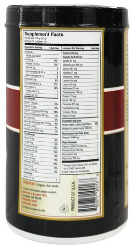 Barlean's Organic Forti Flax Premium Ground Flaxseed (16Oz / 454G)