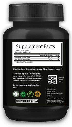 Klever Lifestyle Nicotinamide Riboside Supplement Cellular Function & Anti Aging Support, Nad+ Activator 500Mg Per Serving