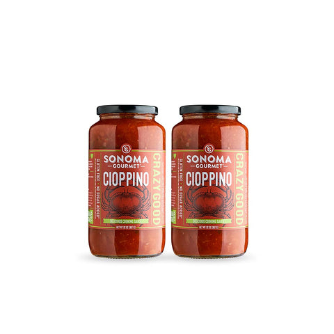 Sonoma Gourmet Cioppino Cooking Sauce | Made with The Finest Ingredients | No Sugar Added | Flavor is Our Secret Sauce - 32 Ounce Jars (Pack of 4)