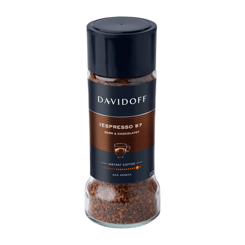 DAVIDOFF Rich Aroma Instant Coffee - Vivid and Spicy - Strong Body and Pleasant Acidity - 100% Arabica Beans - 10/12 Intensity - 1 x 3.52 oz