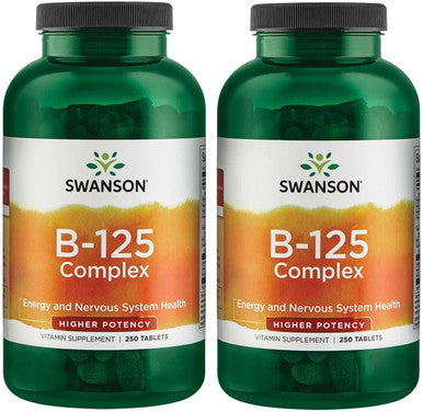 Swanson Vitamin B-125 Complex 250 Tabs (2 Pack)