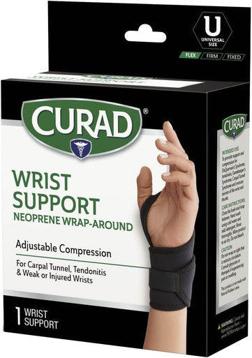 Curad Performance Series IRONMAN Wraparound Wrist Support with Microban 1 Each