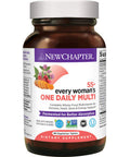 New Chapter Multivitamin for Women 50 Plus - Every Woman's One Daily 55+ with Fermented Probiotics + Whole Foods + Astaxanthin + Organic Non-GMO Ingredients - 90 ct
