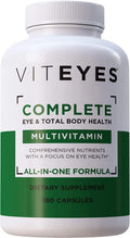 Viteyes Complete Eye Total Body Health Multivitamin Nutritional Supplement 180 Capsules White
