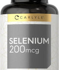 Carlyle Selenium Supplement | 200mcg Tablets | Vegetarian Non-GMO Gluten