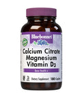 Bluebonnet Nutrition Calcium Citrate Magnesium Plus Vitamin D3 Caplets, Bone Health & Muscle Relaxation, Non GMO, Gluten, Soy & Milk Free, Kosher, White, Unflavored, 180 Count