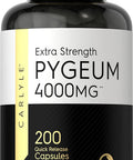 Carlyle Pygeum Africanum Bark | 200 Capsules | High Potency Extract | Non-GMO Gluten Supplement