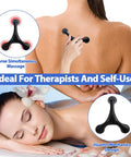 Abnaok Manual Trigger Point Massage Tool And Thumb Saver For Full Body Deep Tissue Massage, With 3-Legged Massage Knobs, Stress Relief