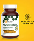 MoodBiotic Probiotics for Women & Men - Probiotic Lactobacilli Supplement w/ 6 Billion CFU for Better Mood, Stress Management, Improved Cognition & Gut Health (30ct) - w/ Cerebiome